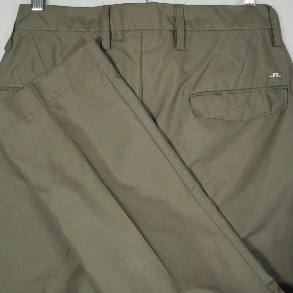 J.Lindeberg Men's Golf Pants Chinos Khaki Slim Fit Flat Front‎ Olive Size 30x29